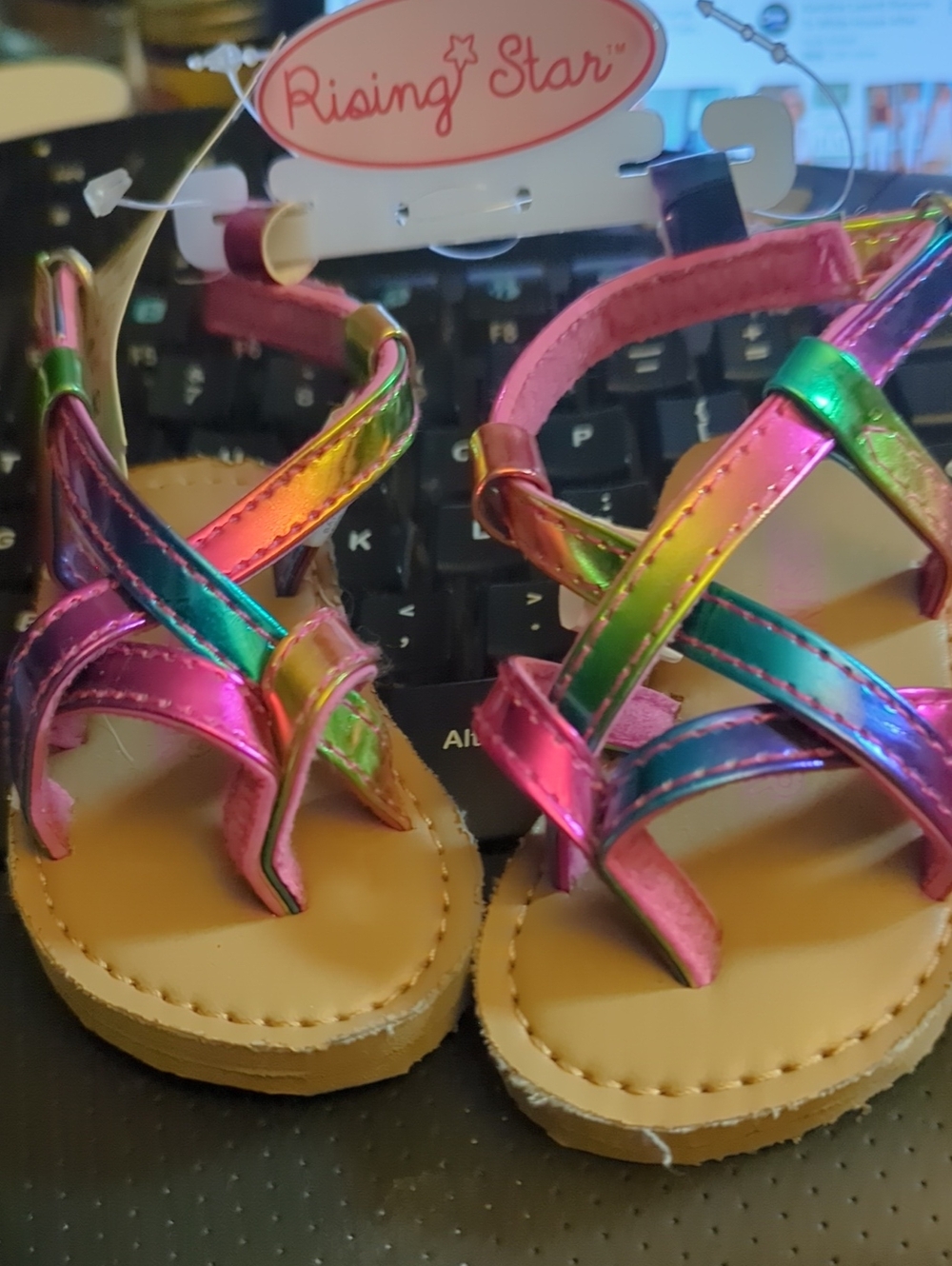 Nwt Infant Girls Lot Of Cute Sandals Sz 3-6mos Retails 12.99 Each